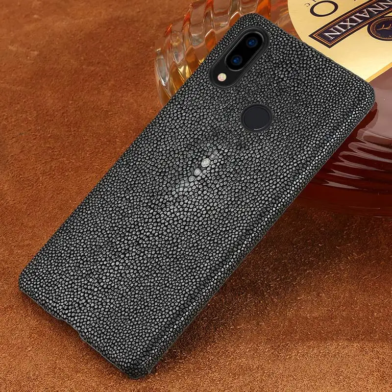 Чехол для телефона из натуральной кожи с жемчугом и рыбками для huawei Nova 3 Nova 2s mate10 pro mate9 Glory V10 Модный чехол - Цвет: Серый