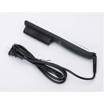 

hair straightener brush Electric Beard Styling Comb beard straight hair comb ceramic hairdressing tool hair styling