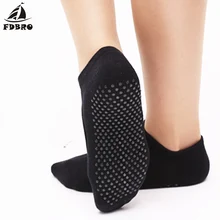 FDBRO, профессиональные женские носки для йоги, женские нескользящие махровые хлопковые невидимые носки для пилатеса, танцев, фитнеса, носки-тапочки, новинка