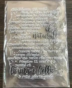 

Italy Clear Silicone Stamp / seal for DIY Scrapbooking / Album Decorative Clear Stamp Sheets A285