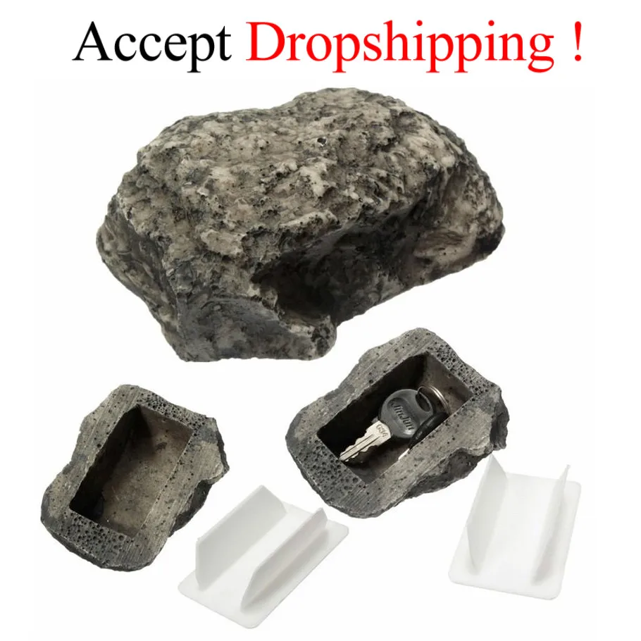 Geocaching содержит ящик для ключей рок скрытый в каменной безопасности безопасное