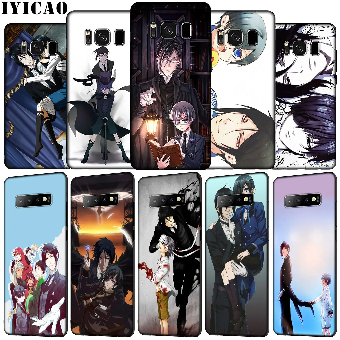 IYICAO anime black butler Soft Silicone Phone Case for Samsung Galaxy S20 Ultra S10e S9 S8 Plus S6 S7 Edge S10 Lite Cover | Мобильные