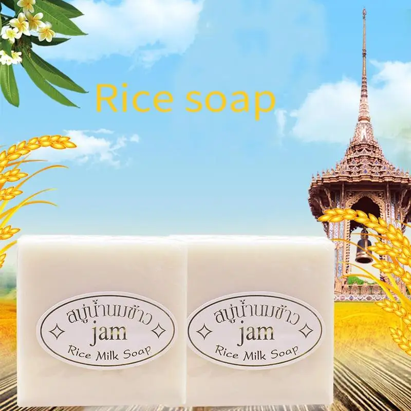 Hand Soap Thailand Handmade Collagen Vitamin Skin Whitening Bathing Tool Rice Milk Soap Bleaching Agents Acne Soap Hand Soap Thailand Handmade Collagen Vitamin Skin Whitening Bathing Tool Rice Milk Soap Bleaching Agents Acne Soap