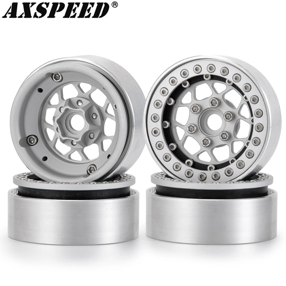 AXSPEED 1 9 дюймов BEADLOCK колесный обод RC Rock Crawler металлическая Ступица колеса для 1/10 Axial