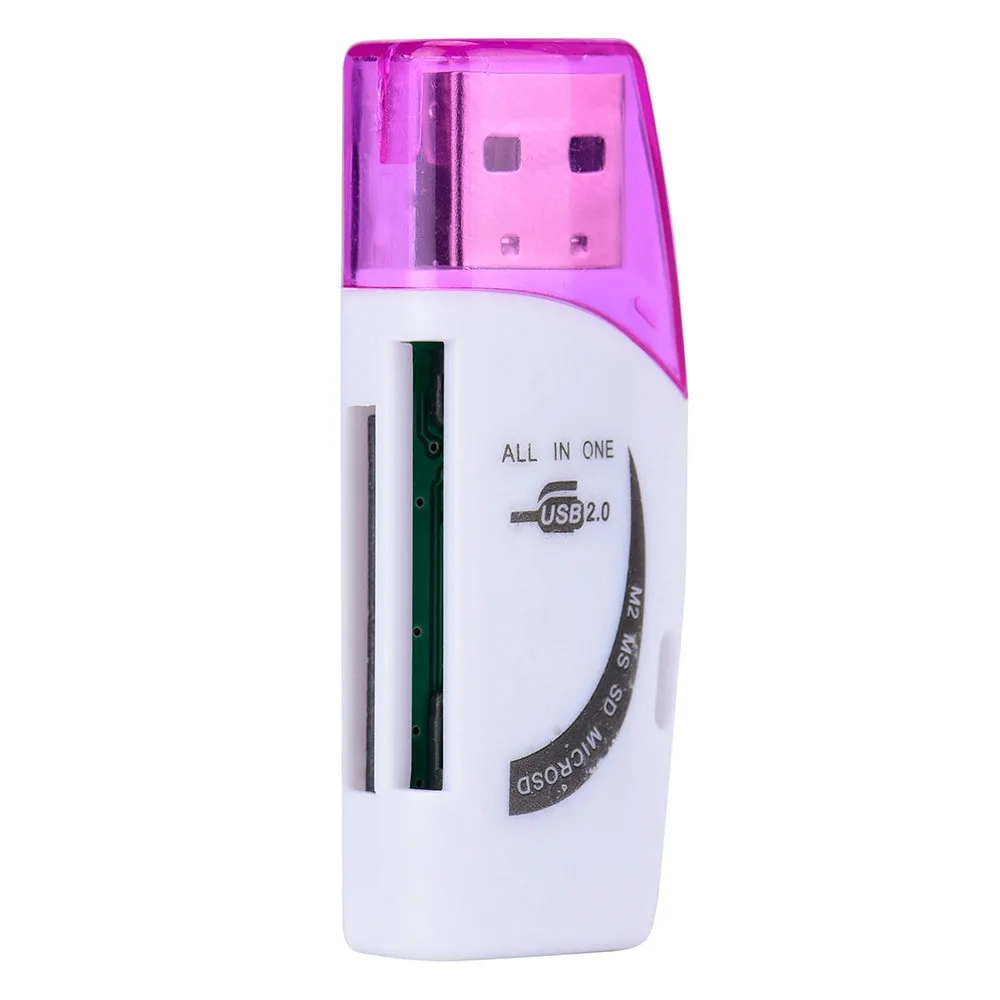 Портативный считыватель карт для картридер 2 микро-sd TF M2 MS PRO DUO все в 1 USB 2,0 мульти считыватель карт памяти