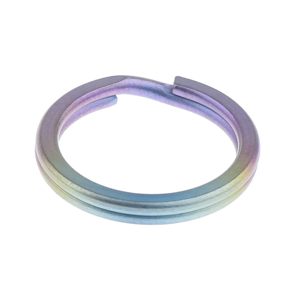 Colorful 18mm Титановый брелок Карманный инструмент мини раздельный брелок круглые клипсы круглый брелок карабин - Цвет: Colorful 18mm