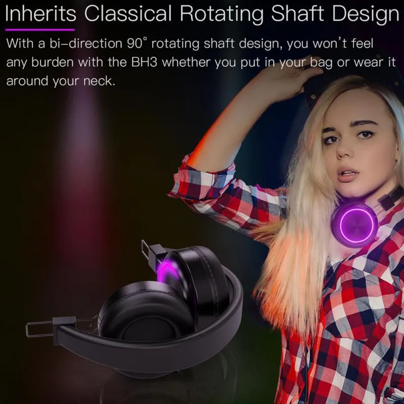 Горячая Colorama Bluetooth гарнитура красивый RGB красочный светильник FM радио беспроводная гарнитура карта памяти
