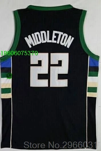 for men A++ качество мужской взрослый#34 Giannis Antetokounmpo 13 Malcolm Brogdon 34 Ray Allen 12 Jabari Parker 6 Bledsoe Jersey Milwaukee - Цвет: for men