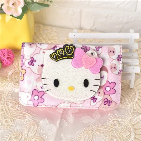 Style ten HELLO KITTY, Модный женский длинный кошелек с рисунком, милый детский индивидуальный кошелек, милый яркий женский кожаный кошелек высокого качества - Цвет: Style ten