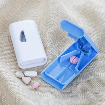

1PCS Medicine Pill Holder Tablet Cutter Splitter Pill Case Mini Useful Portable Storage Box Pill Tablet Pill Cutter Divider