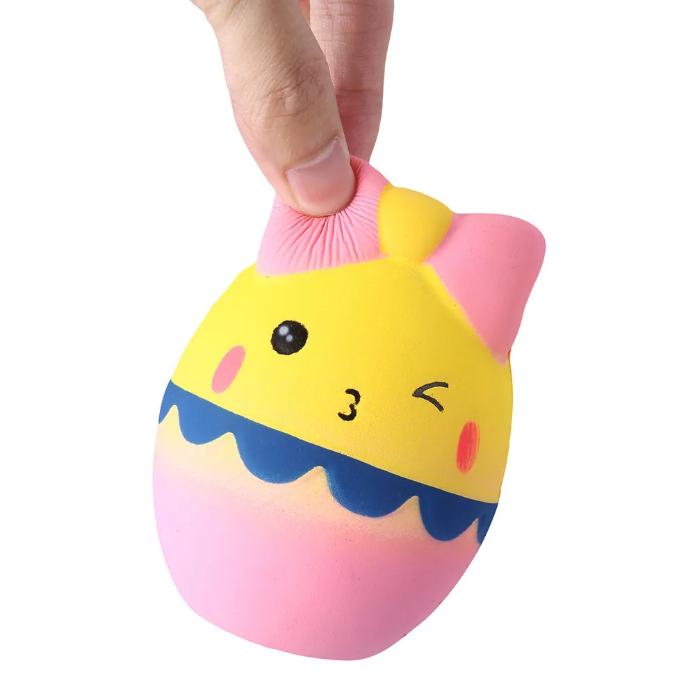 Kawaii мультфильм яйцо мягкое медленно поднимающийся крем Ароматизированная Игрушка снятие стресса игрушки для детей 9,11