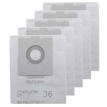 

5PCS Vacuum Cleaner Dust Filter Bag for Festool CT36E Vacuum Cleaner Accessories