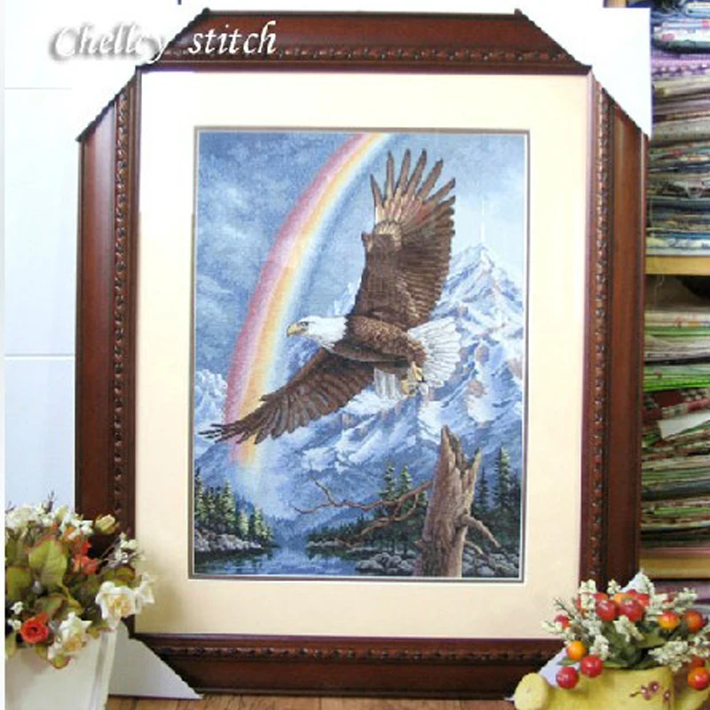 FREE shipping Top Quality popular counted cross stitch kit bald eagle