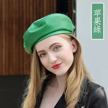 LA Высокое качество Натуральная кожа овчина кожаные береты для мужчин Duckbill зимняя шапка для мужчин теплая шапка однотонная черная Русская Шапка