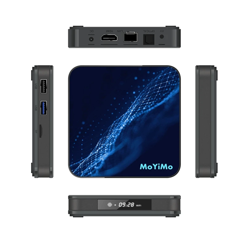 AMS-MoYiMo-M5 Android 9,0 Smart Android tv Box 2,4G/5G Wifi 4GB DDR3 tv BOX 4K HD телеприставка