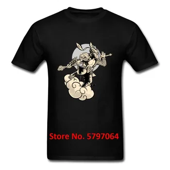 

Sun Wu Kong The Monkey King Print Men Gift T-Shirt Cool Style Father's Day Casual Custom Tops Chinese Chic T Shirts