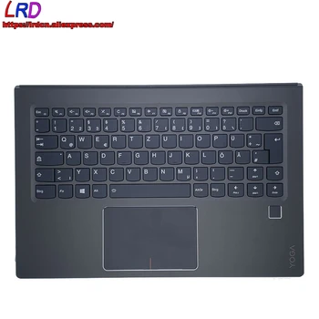 شراءC الغطاء العلوي للقضية Palmrest مع دي الألمانية الخلفية لوحة المفاتيح ولوحة اللمس لينوفو Ideapad اليوغا 910-13IKB المحمول 5CB0M35058
