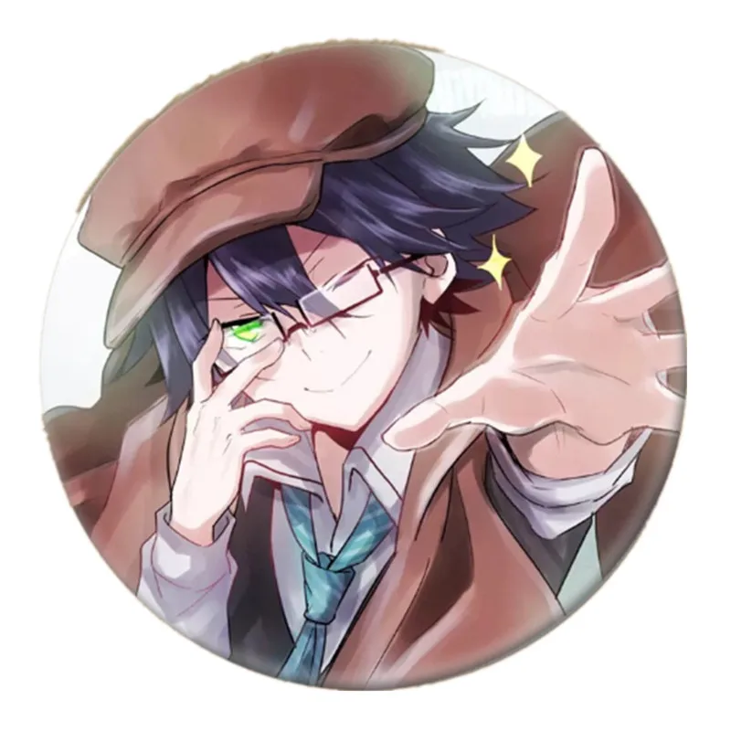 Free Shipping Anime Pin Bungo Stray Dogs Figure Cosplay Badge Backpack Icon Button Cartoon Brooch Accessories Gifts pirate costume women Cosplay Costumes