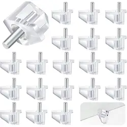 Clair Support D'étagère Chevilles D'étagère D'armoire Chevilles Facile à Installer Support D'étagère En Plastique Chevilles Goupilles D'étagère Clair Support D'étagère Chevilles pour C 