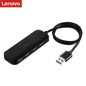 

Lenovo Usb Hub A601 Black Cable 250mm/500mm/1m/1.5m Long (Usb3.0)Ssmall And Portable Usb Hub Multiple Interfaces Lenovo Hub