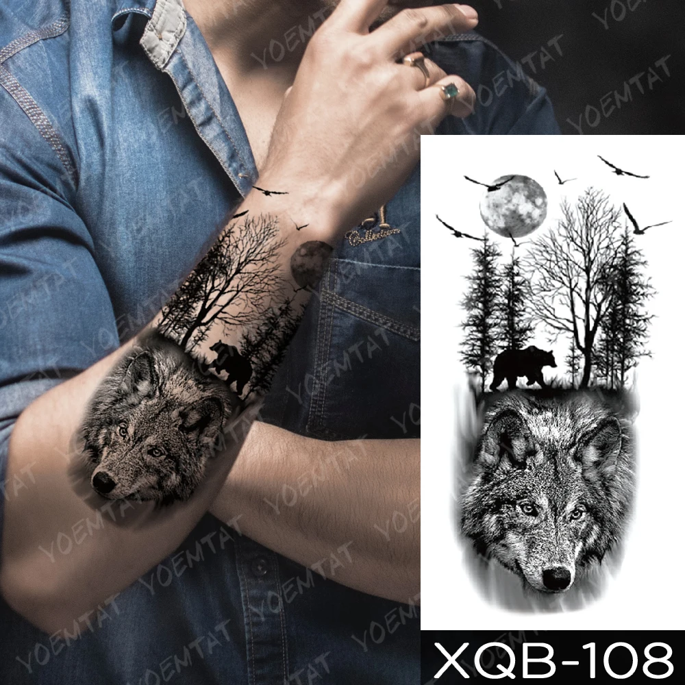 Tatuagem do Lobo na Perna: O Que Você Precisa Saber Antes de Comprar uma  Estampa Temporária, image size:1000x1000