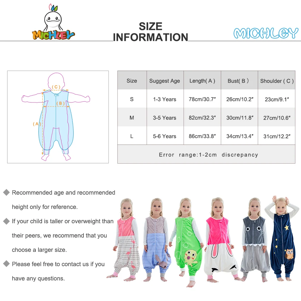 MICHLEY спальный мешок без рукавов с милым рисунком для новорожденных; детская коляска из полиэстера на молнии; сезон осень-зима; теплое постельное белье