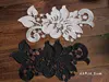 White Black Water Soluble Embroidery Lace Flower Cloth Stickers Clothes Wedding Dress Lace Lace Appliques Sew Patch Scrapbooking ► Photo 2/4