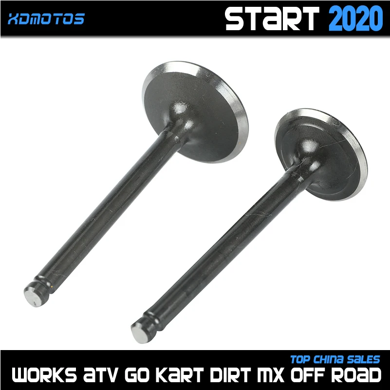 Motorcycle Intake Exhaust Valves Pair For Lifan 125 125cc Horizontal Engine Kayo SSR BSE Dirt Pit Bike Monkey Atv Quad Go Kart