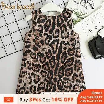 

Bear Leader Girls Dresses 2020 New Brand Princess Girl Clothing Pattern Printing Sleeveless Baby Girls Party Dress For 3-8 Years