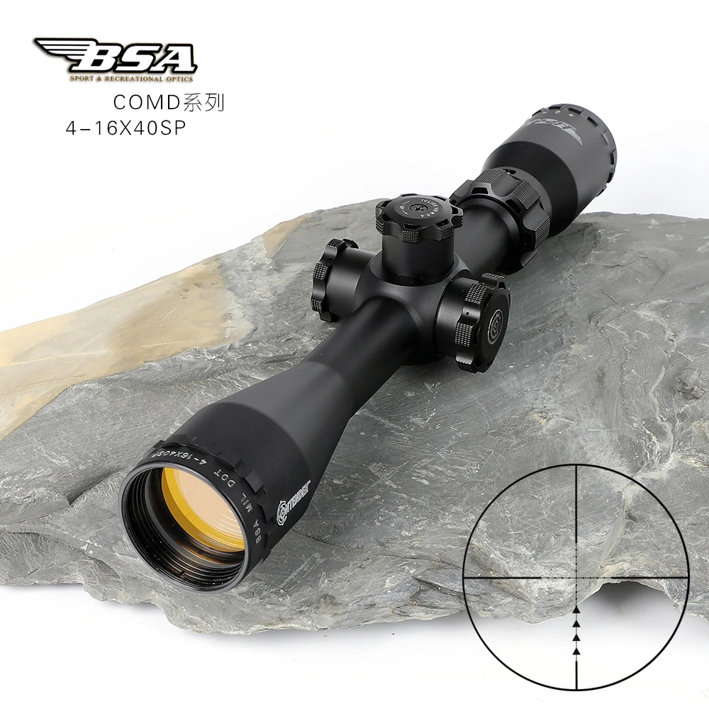 BSA оптика 4-16x40SP охотничий оптический прицел стеклянный охотничий прицел Снайперский прицел тактическая винтовка