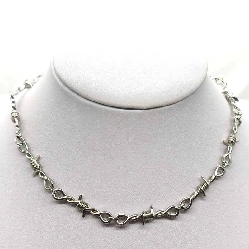 Choker Necklace Gifts Small-Wire Punk-Style Little-Thorns Brambles Gothic Unisex Women