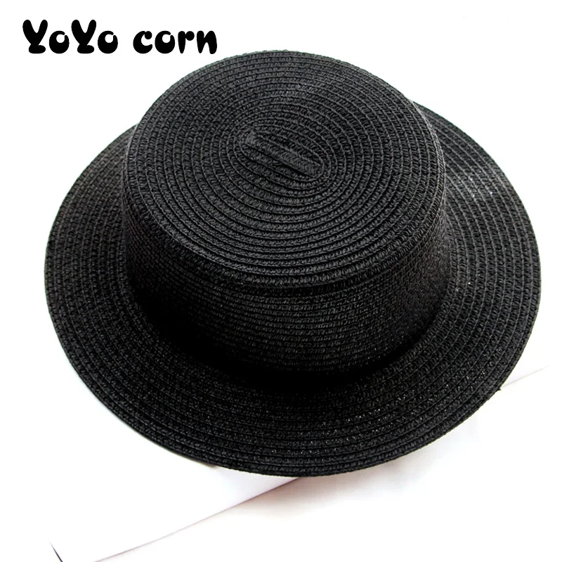 Летняя Панама YOYOCORN складная Солнцезащитная соломенная шляпа от солнца женская