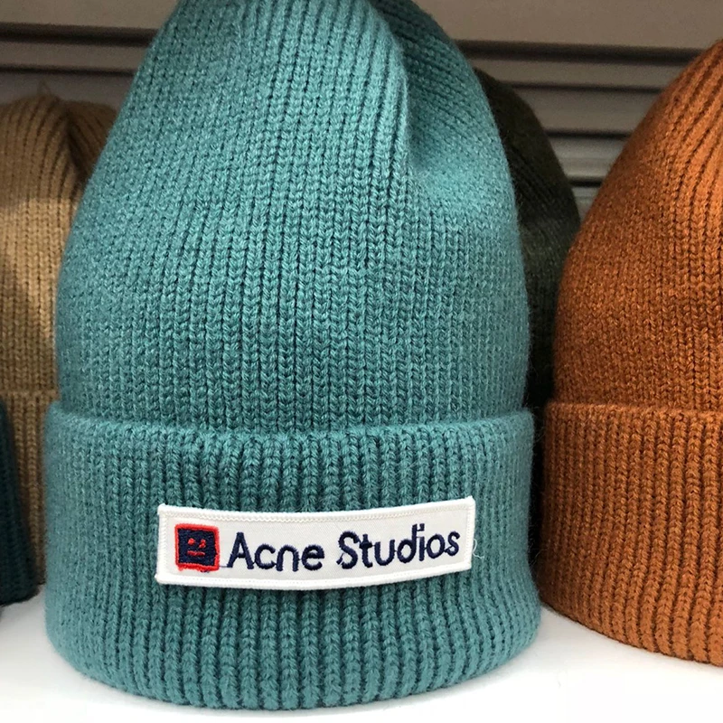 

Casual New Winter Hat Solid Wool Blend Beanies Hats For Women Spring Fashion Wool Warm Skullies Beanies Hats Caps For Men Women