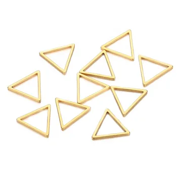 

Stainless Steel Hollow Triangle Pendant 14/23mm IPG Plating Charms for Jewelry Making Wholesale 30pcs