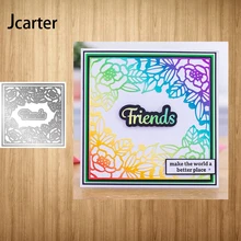 2021 New Arrival Square Flower Friends Metal Cutting Dies Craft Scrapbooking Handmade Diy Knife Mould Blade Punch Stencils Model