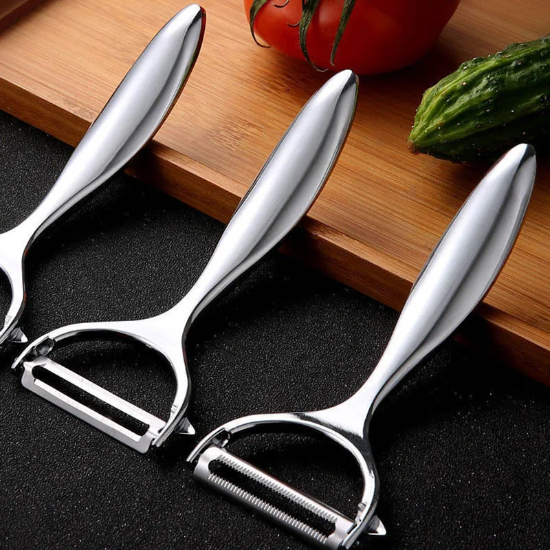 Éplucheur Légumes En Acier Inoxydable - Lame Fine Pour Précision - Poignée Ergonomique - Pour Cuisine Et Camping