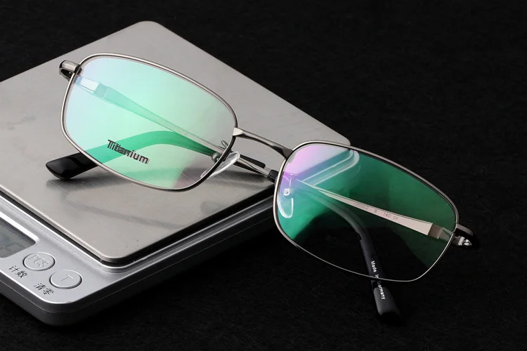 Titanium Glasses Frame Men Clear Lens Full Rim Square Eyeglasses Women Myopia Optical Prescription Spectacle Frames Gold Eyewear