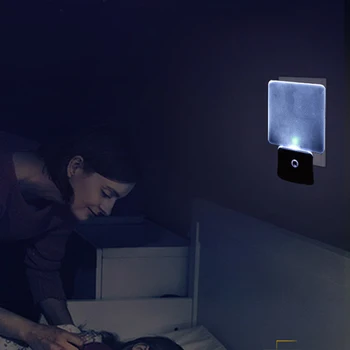 

EU/US/UK Plug Sensor Light Control LED Nightlight Lamp For Children Living Room Bedroom Lighting Cabinet Stair Light Hot Sale