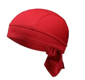 Riding a pirate hat Mountain bike Road bike riding a solid color pirate headscarf Cycling helmet - Цвет: Dark red