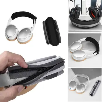 

Universal fully enclosed headphone head with cover zipper pad protection pad