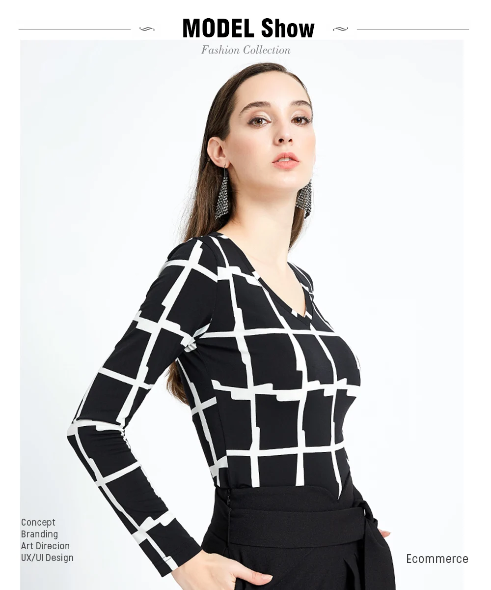 Черно-белая полосатая Женская хлопковая футболка размера плюс S-2XL, повседневная женская футболка с коротким рукавом высокого качества с v-образным вырезом