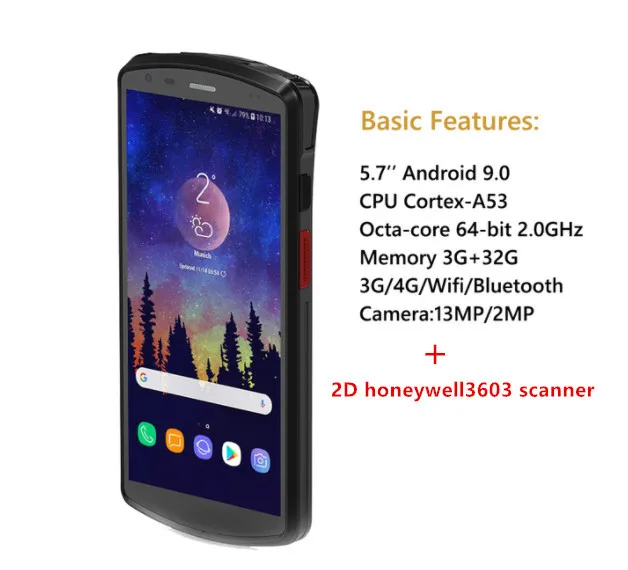 datalogic scanner Handheld Terminal Computer 5.7 Inch Android 9.0 PDA With 2D N6603 Barcode Scanner Large Battery WIFI 4G LTE scanners Scanners