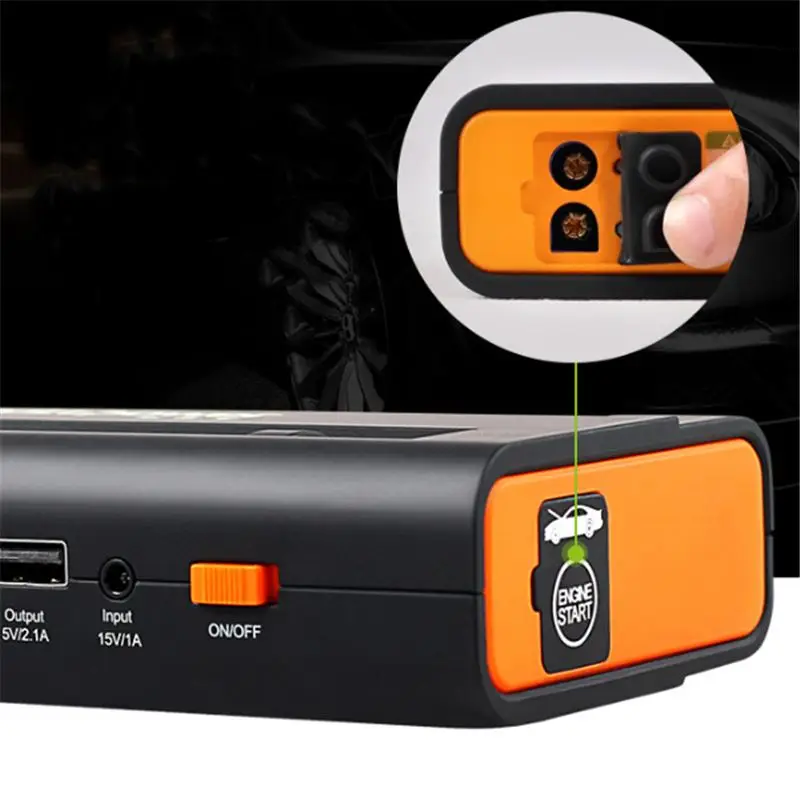 13600mAh Outdoor Portable Emergency Power Bank USB Car Starter Charger 12V 16V 19V Battery Power Bank Pack Booster