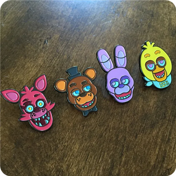 Five Nights at Freddy Pins медведи из цинкового сплава детская футболка insignia рюкзак, аксессуар для Хэллоуина Косплей медаль броши