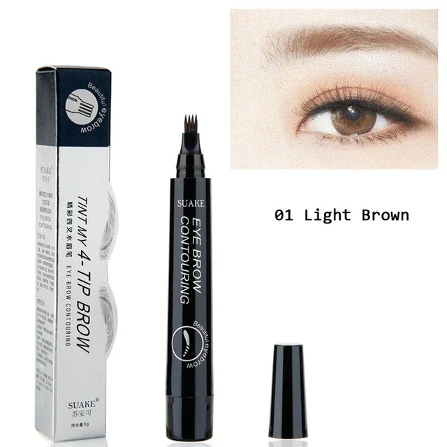 5 Colors Liquid Eyebrow Pencil Professional Waterproof Long-lasting Brow Pencil makeup tool Set Women Beauty Easy to Wear 28D