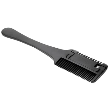 

Styling Tool With Blade Cutting Thinning Hair Razor Comb DIY Sharp Easy Operate Anti Slip Salon Smooth Trimmer Double Side