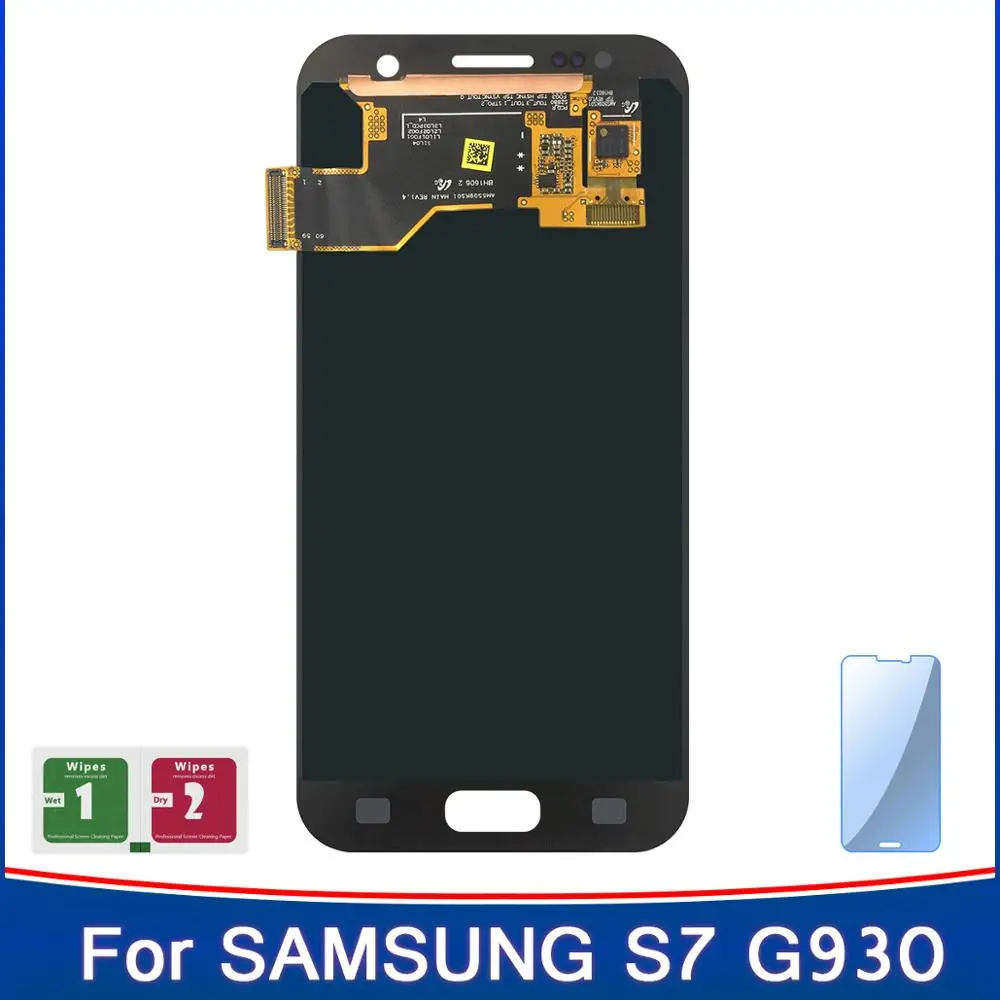 

100% New Super Amoled Display For Samsung Galaxy S7 G930A G930F SM-G930F LCD Touch Screen Digitizer Replacement