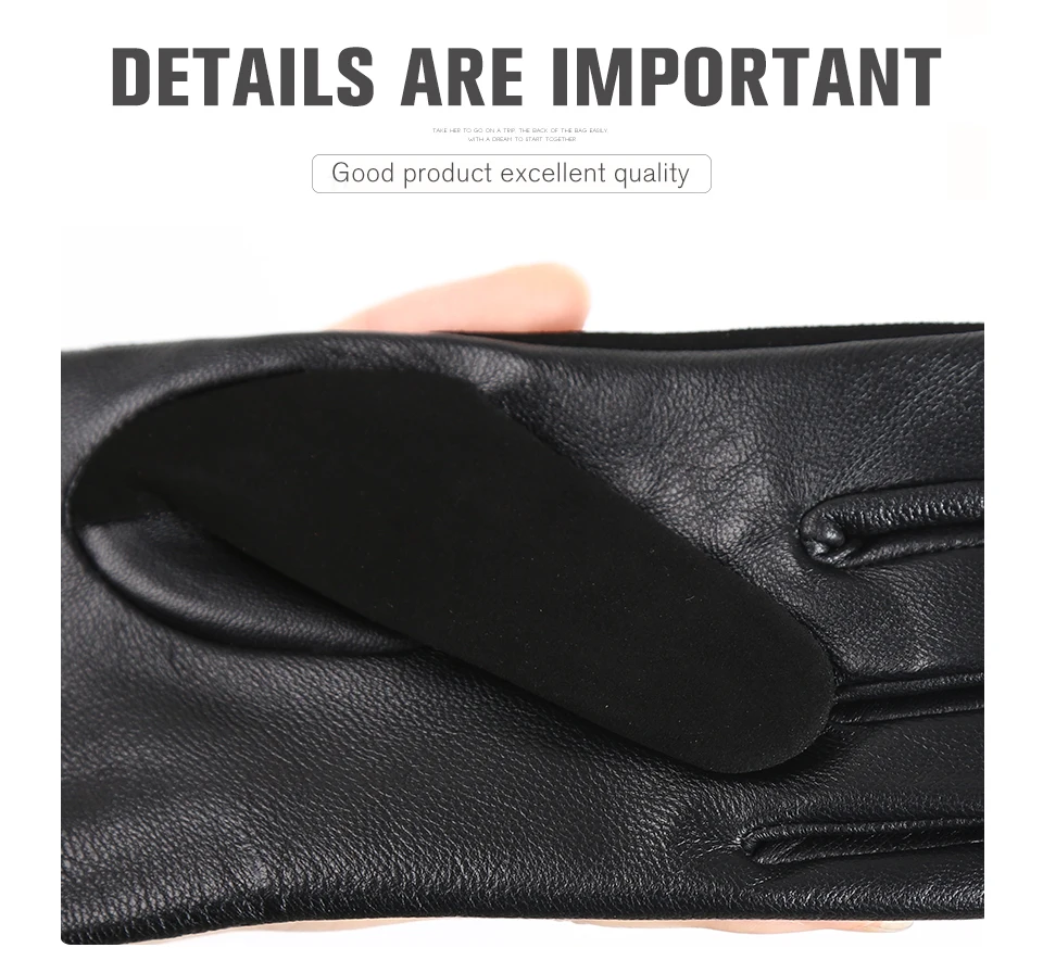 Colored Suede women's leather gloves,warm winter gloves,High-end leather gloves women,winter sheepskin women's gloves-2007
