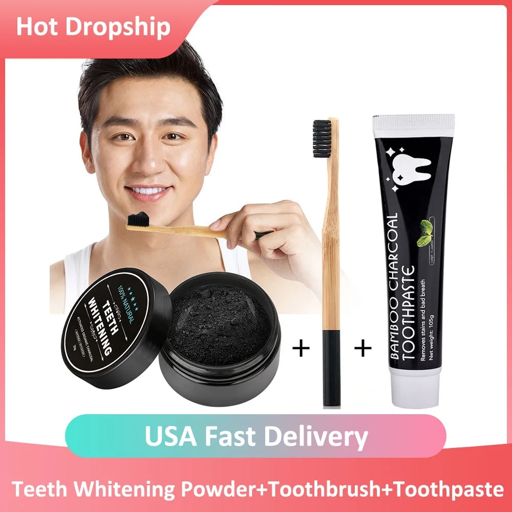 Black Bamboo Teeth Whitening Toothpaste Dental Tooth Pasta Natural