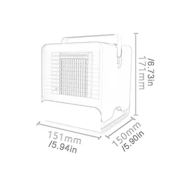 

Spades A Mini Air Cooler Negative Ion Air Conditioning Fan Dormitory Office Usb Small Cooling Fan